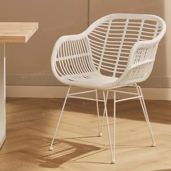 MOMO Ins – ensemble de trois pièces de balcon extérieur en rotin