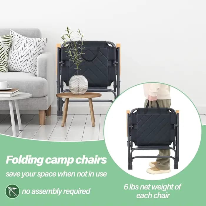 Chaise pliante Kemet avec renfort du dossier, chaise de camping portable pour la plage, la pêche, le pique-nique, le barbecue en plein air, les voyages