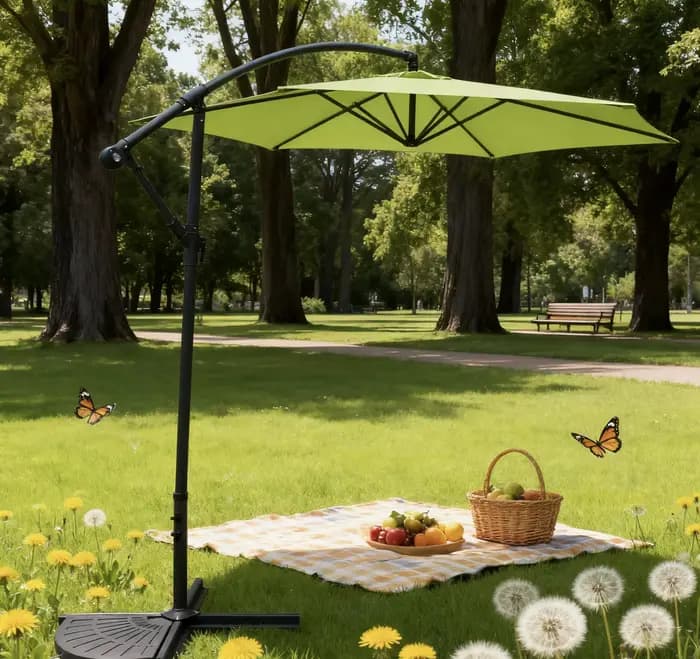 Parasol extérieur de parapluie de Patio de café d'inclinaison de décalage de jardin de 3M en gros pour l'hôtel et le Restaurant