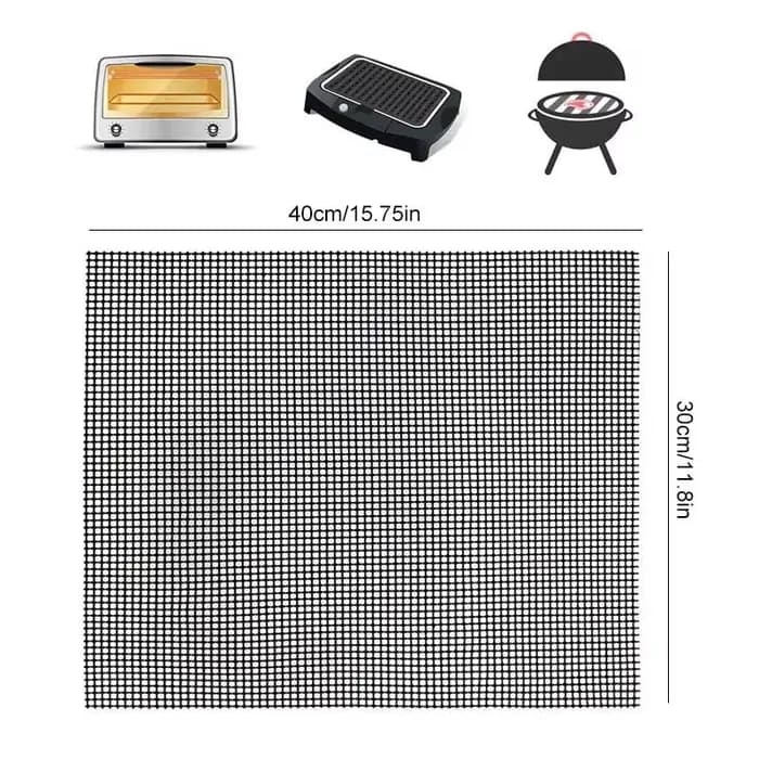 YOMEEI 1 pièces Barbecue tapis à griller grille forme