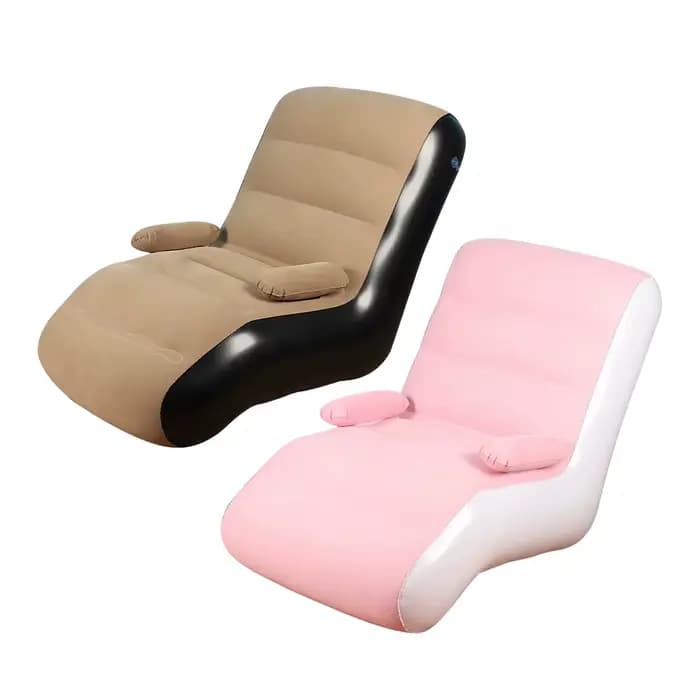 Fauteuil gonflable portable avec accoudoirs