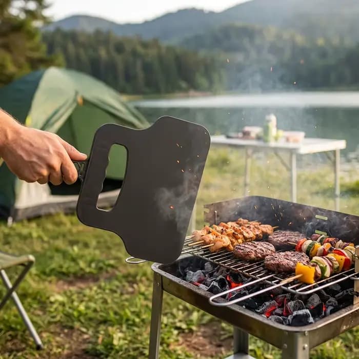 Ventilateur de barbecue manuel