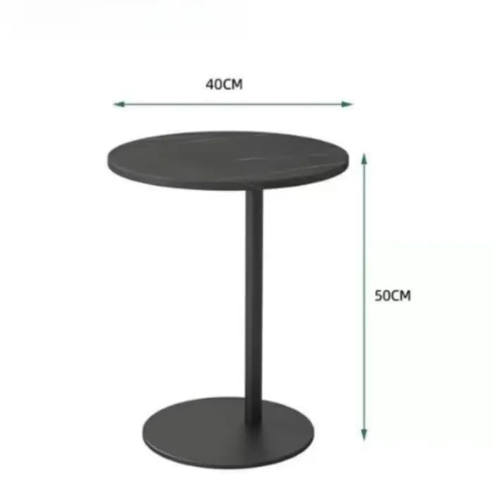 Petite table basse d'angle ronde pour appartement