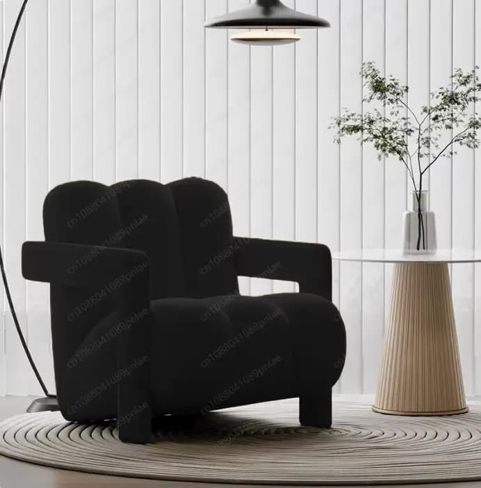 Fauteuil paresseux en crème