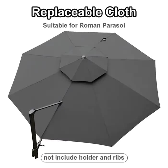 Tissu de rechange 3M/3.5M pour parasol romain