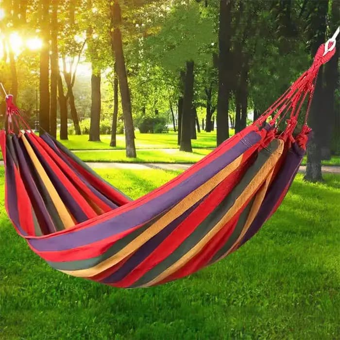 Hamac de camping portable en toile épaisse