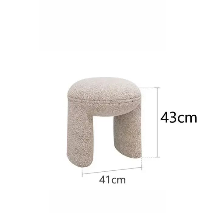 Chaise de coiffeuse pas chère, basse, marron, mignonne, style mini-selle, pour maquillage et salle à manger, mobilier de chambre