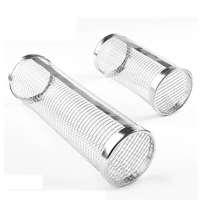 Grille de barbecue ronde en acier inoxydable