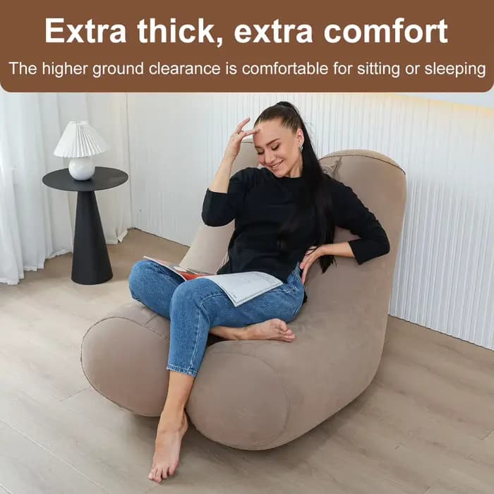 Fauteuil pouf, grand