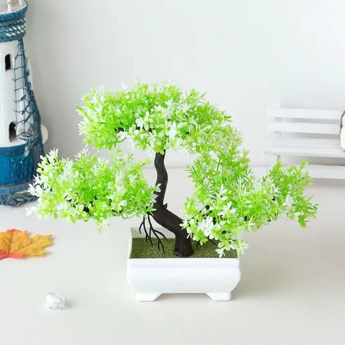 Plantes artificielles bonsaï, petit Pot d'arbre, fausses fleurs, ornements en Pot pour la maison, décoration de Table, décor de jardin d'hôtel