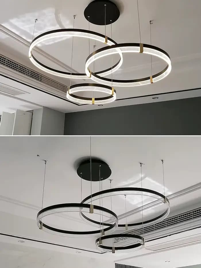 Plafonnier LED au Design Nordique Moderne et Créatif, Éclairage d'Nik, Luminaire Décoratif de Plafond, Idéal pour un Salon, un Restaurant ou une Chambre à Coucher