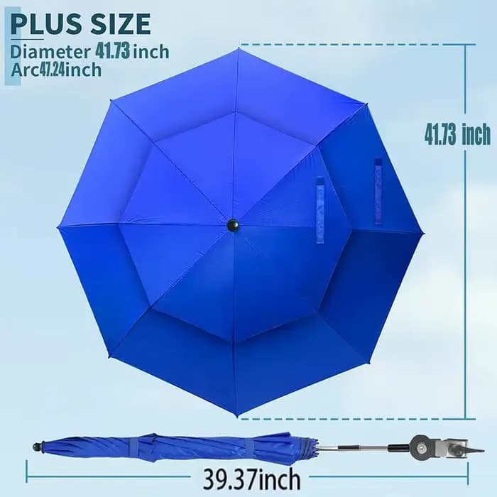 Parasol de plage avec pince universelle