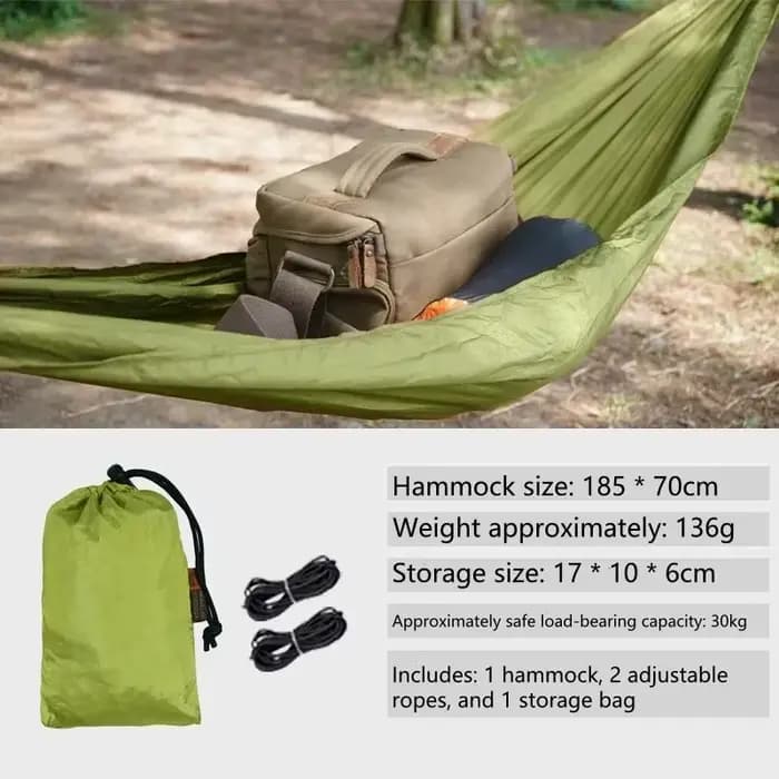 Nouveaux hamacs de rangement extérieur 2025 pour le camping portable, les voyages, le jardin, la randonnée en nature, les vêtements, les chaussures et l'équipement – Petit hamac