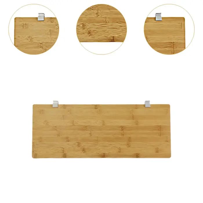 Planche d'extension de table extensible en bambou pour outils de grillades