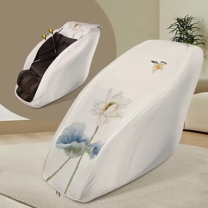 Housses de protection lavables et anti-poussière pour fauteuil de massage électrique, extensibles et amovibles, pour dossier de fauteuil de massage, mobilier domestique