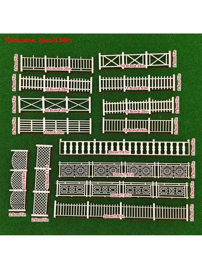 Kit de modèle de clôture de jardin en bois