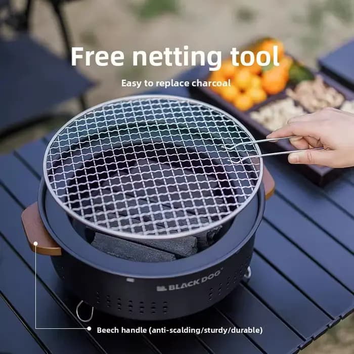 Matériel de camping, barbecue d'extérieur
