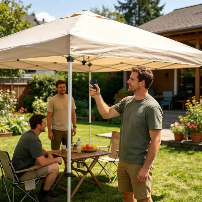Pince universelle pour parasol