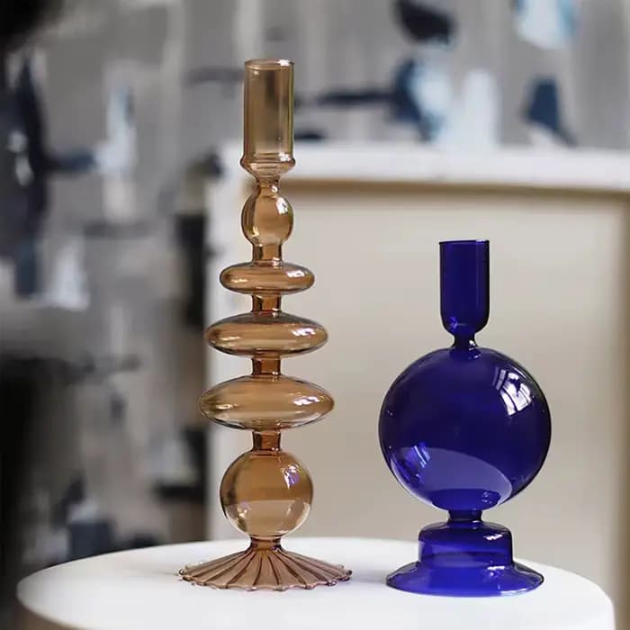 Vase en verre pour centre de table