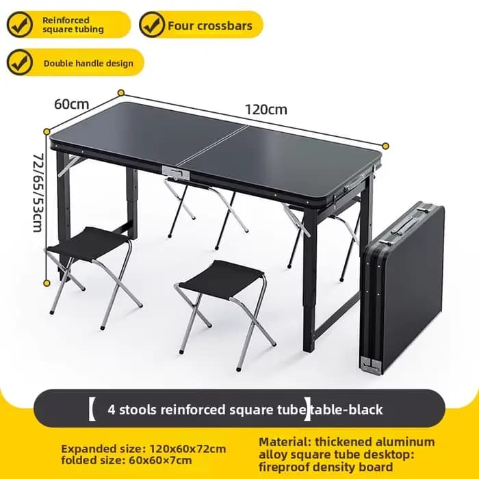 Table de pique-nique pliante d'extérieur
