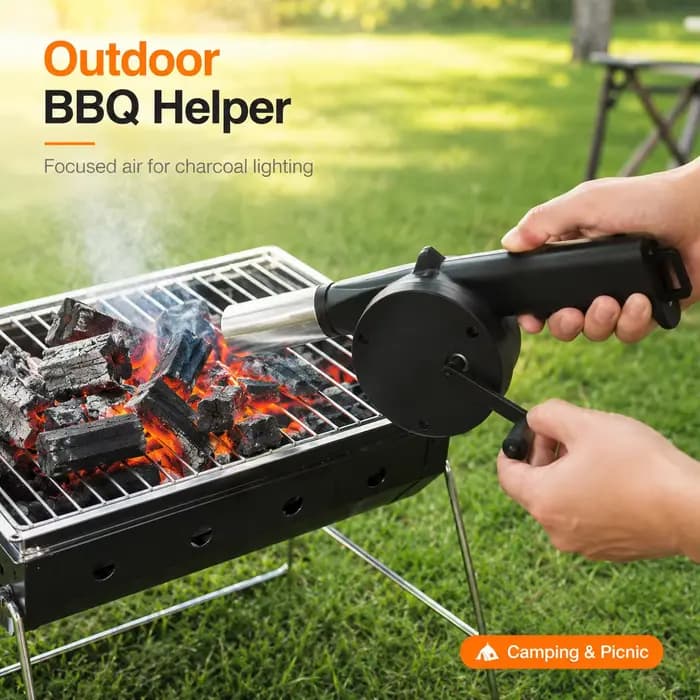 Souffleur manuel pour barbecue