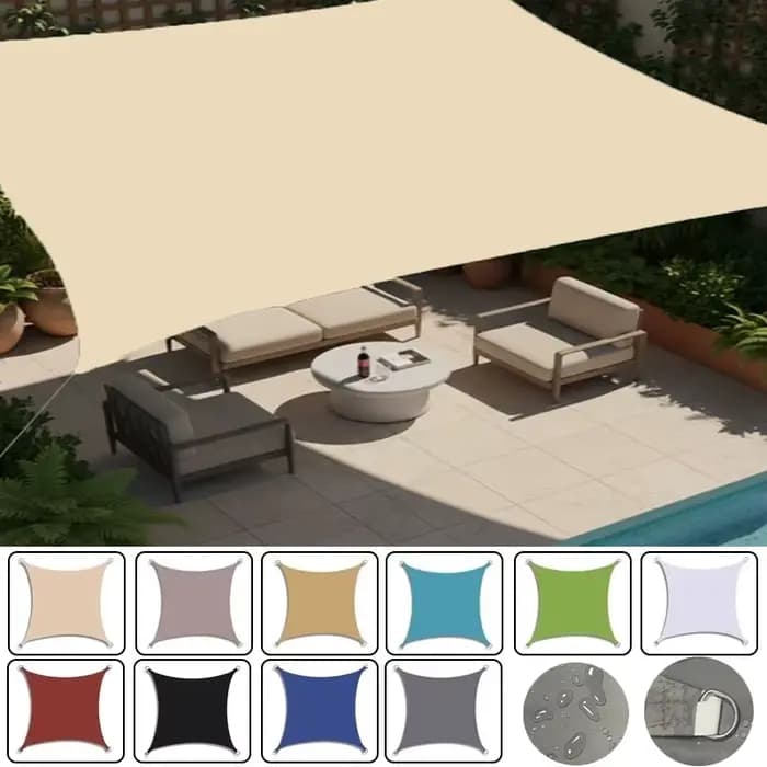 Auvent pare-soleil beige