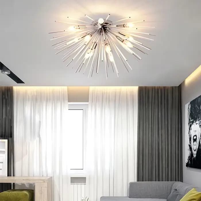 Lustres de plafond à LED dorés Ludeviation pour la décoration intérieure de la maison, salon, salle à manger, chambre à coucher, restaurant, lampe suspendue