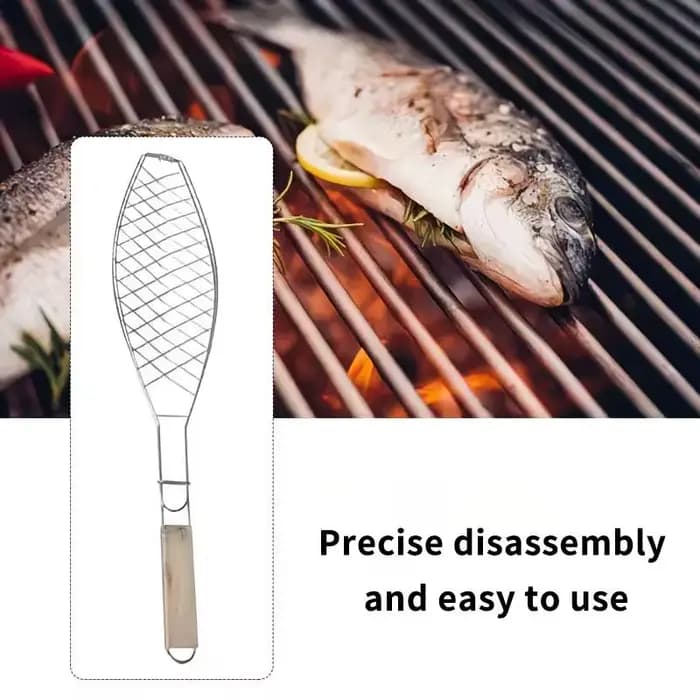 Pince à barbecue avec manche en bois