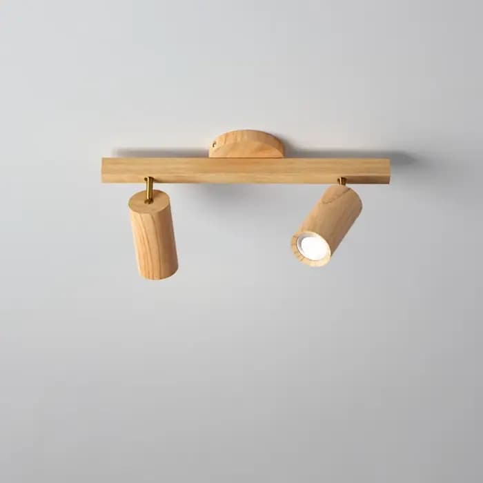 Projecteur en bois LED décor à la maison plafonnier Bar comptoir vestiaire fond luminaires muraux éclairage d'entrée E27