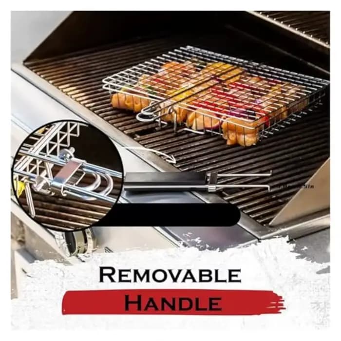 Filet de Barbecue pliable en acier inoxydable