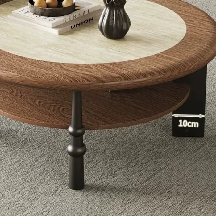 Tables basses rondes en bois