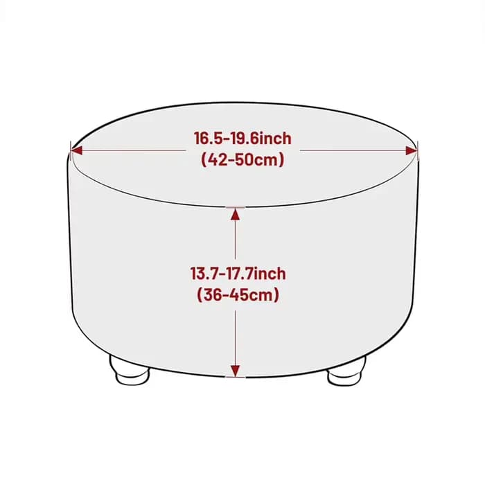 Housses rondes pour pouf