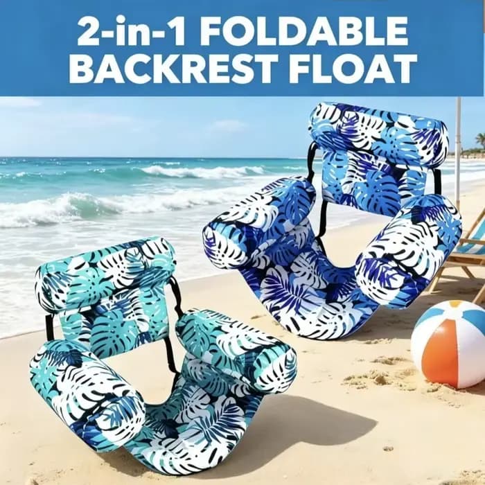 Fauteuil flottant gonflable robuste avec flotteur pour adultes