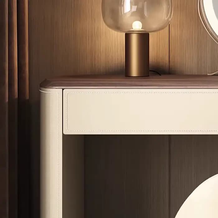 Commode de chambre à coucher nordique moderne, tiroirs de rangement, Table de maquillage en bois de luxe, miroir Led, meubles Mesa pour femmes
