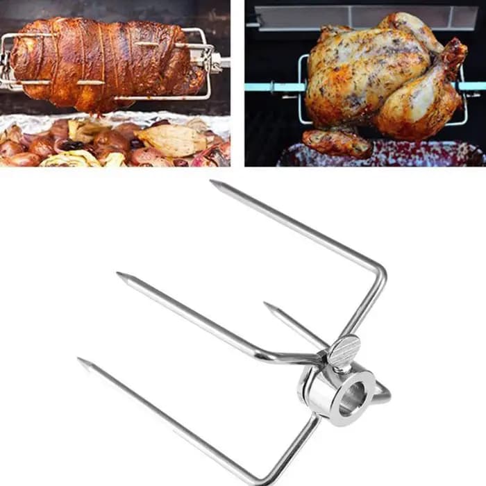 Fourchette rotative, brochette de Barbecue