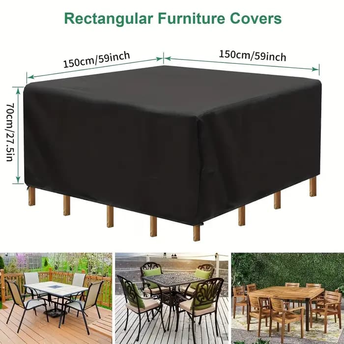 Housses de protection variées pour meubles de jardin