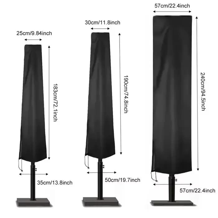 Housse de protection pour parasol de cour
