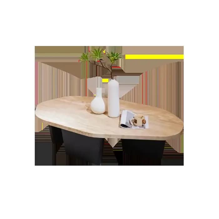 Table basse ovale Vintage du milieu du siècle