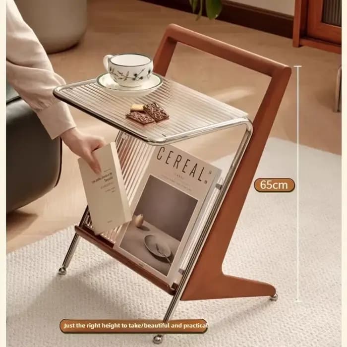 Table d'appoint Mobile de thé noir de luxe