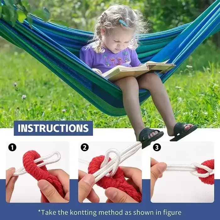 Hamac en toile de qualité supérieure pour le camping