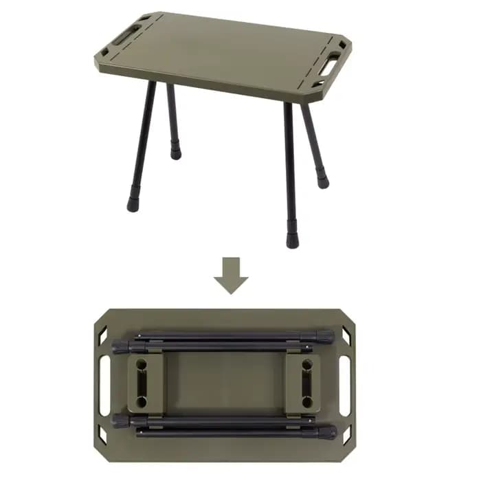 Table pliante pour Camping, hauteur réglable, Portable, légère, avec sac de transport, ustensiles de