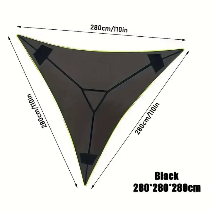 Hamac triangulaire en maille portable, léger, conçu pour plusieurs personnes, idéal pour le camping