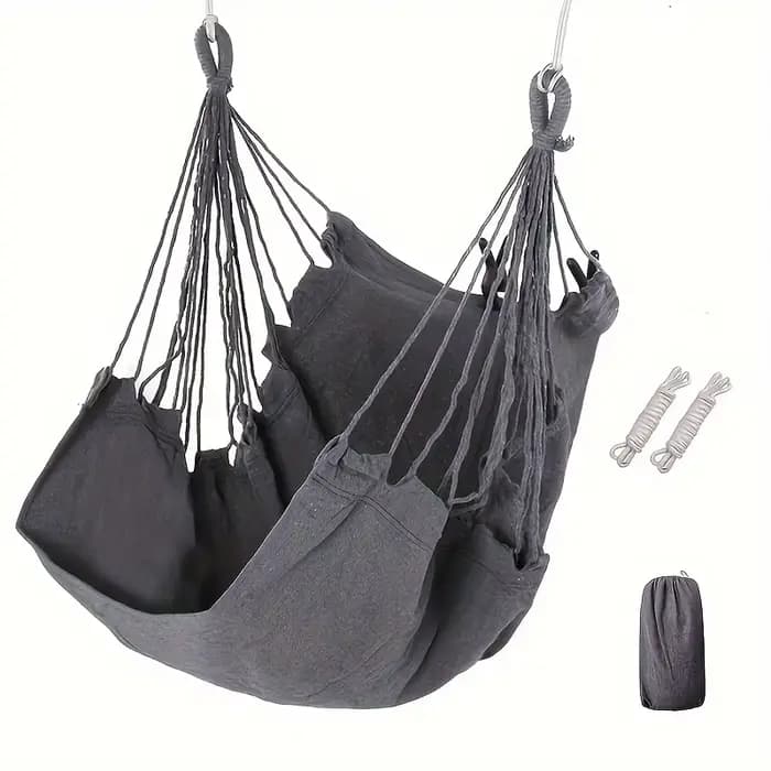 Chaise hamac relaxante et décontractée en tissu, balançoire et confort à bascule pour les dortoirs u