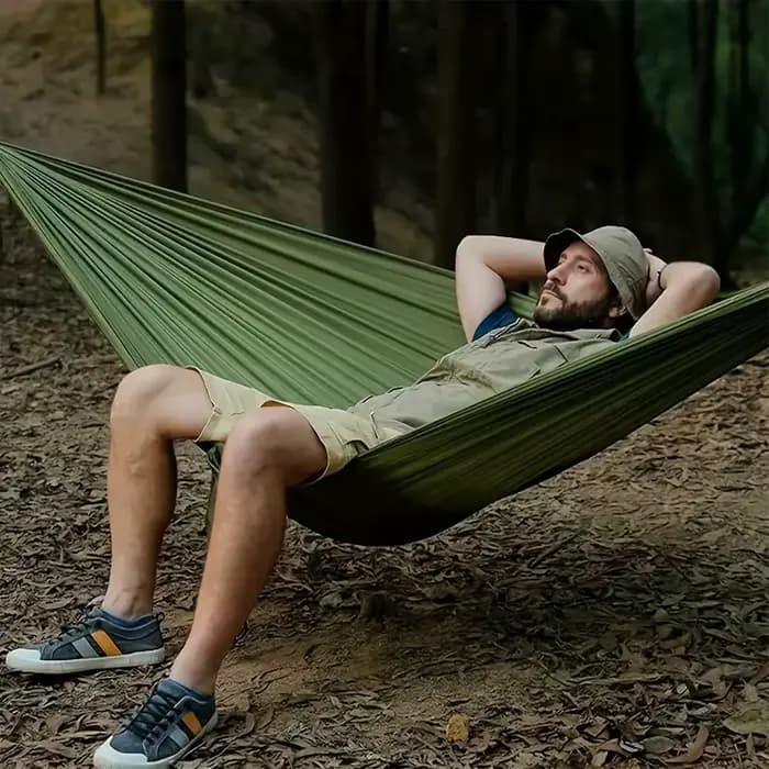 1 ensemble de hamac avec sangles et sac de rangement, adapté aux pique-niques sur la plage, la rando