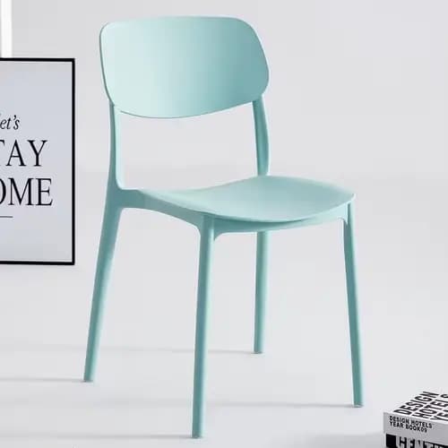 Chaises de salle à manger en plastique ultralégères, ensembles de meubles de jardin, style nordique,
