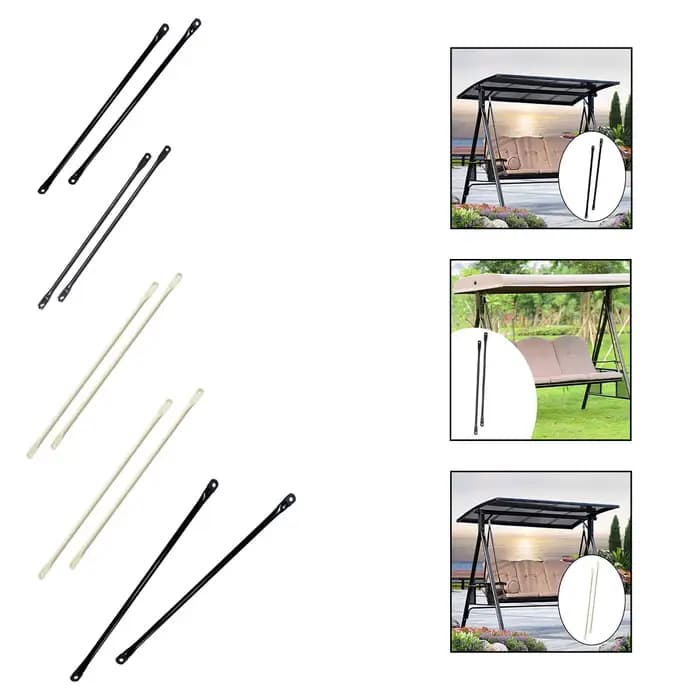Barre de remplacement pour balançoire, tige métallique robuste, accessoires de balançoire d'extérieu