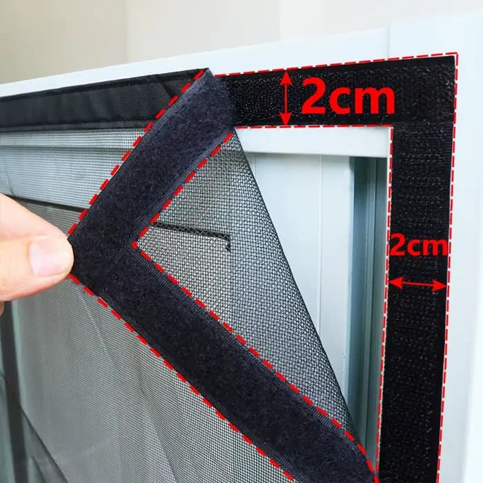 Moustiquaire magnétique à fixer sur une porte, anti-moustique, anti-mouches, rideau à installation f