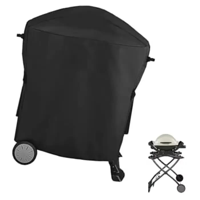 Protégez votre gril pour la série Weber Q1000 Q2000 contre l'eau et l'usure avec une housse en tissu