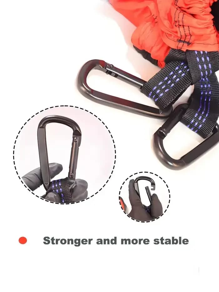 Hamac de Camping en plein air Portable pour une personne, avec couleur en Nylon assortie, lit suspen