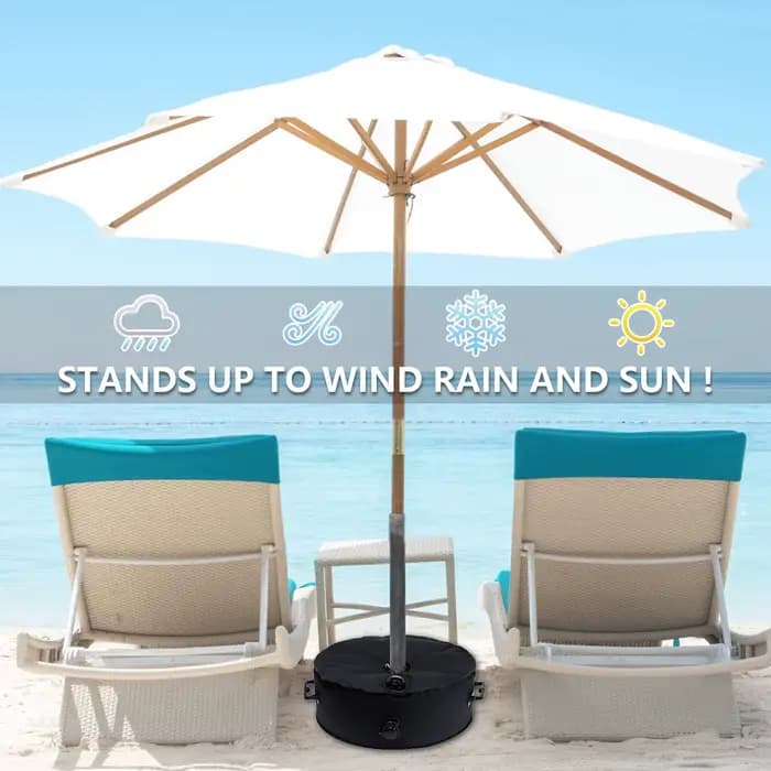 Base de support de parasol durable et réutilisable, sacs de sable RapDuty, base de parapluie solaire